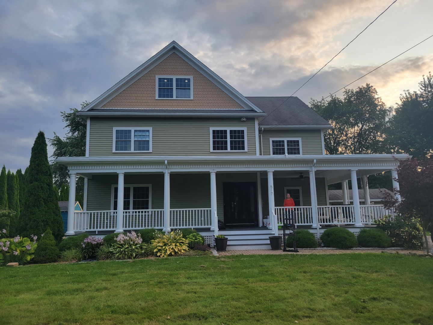 Frontal shot of the North Andover Residence.